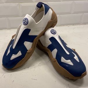 Maison Margiela White and Navy Slip-on “New Replica 22”